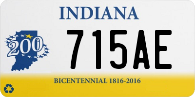 IN license plate 715AE