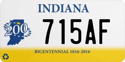 IN license plate 715AF