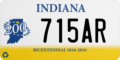 IN license plate 715AR