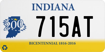 IN license plate 715AT