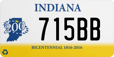 IN license plate 715BB