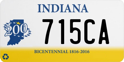 IN license plate 715CA