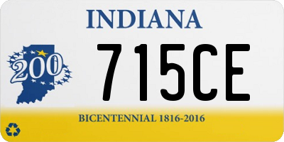IN license plate 715CE