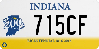 IN license plate 715CF
