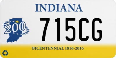 IN license plate 715CG