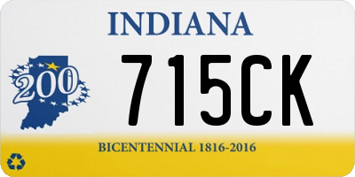 IN license plate 715CK