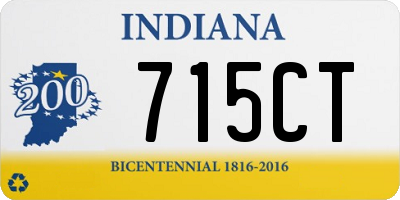 IN license plate 715CT