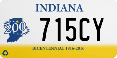 IN license plate 715CY