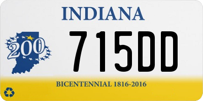 IN license plate 715DD