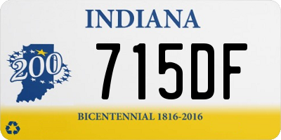 IN license plate 715DF