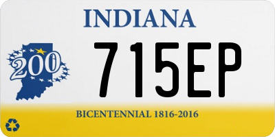 IN license plate 715EP