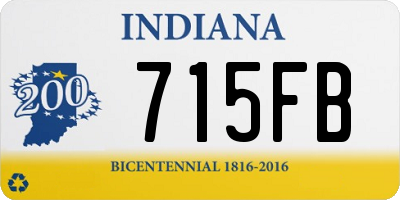 IN license plate 715FB