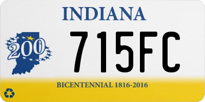 IN license plate 715FC