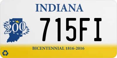 IN license plate 715FI