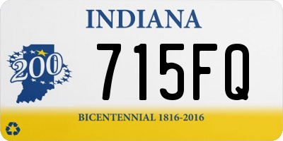 IN license plate 715FQ