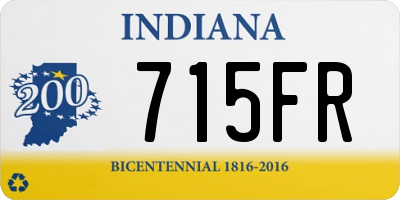 IN license plate 715FR