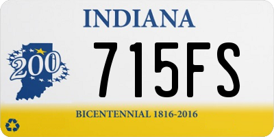 IN license plate 715FS