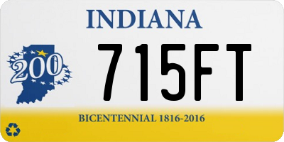IN license plate 715FT