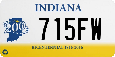 IN license plate 715FW