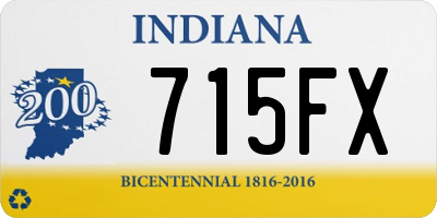 IN license plate 715FX