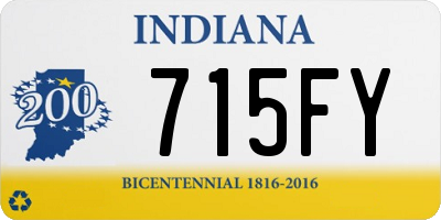 IN license plate 715FY