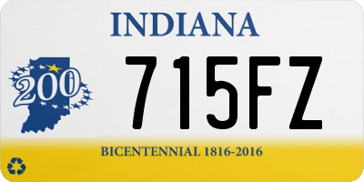 IN license plate 715FZ