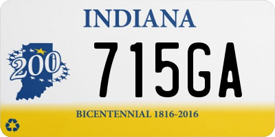 IN license plate 715GA