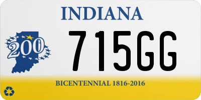 IN license plate 715GG