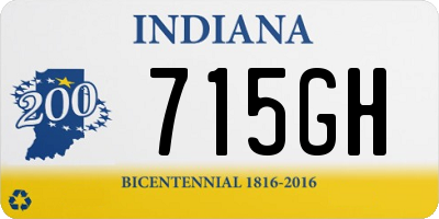 IN license plate 715GH