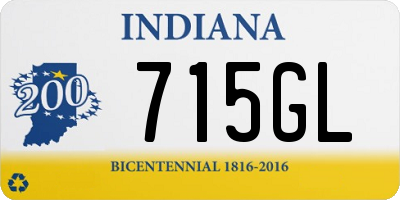 IN license plate 715GL