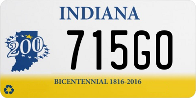 IN license plate 715GO
