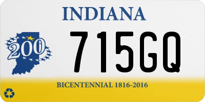 IN license plate 715GQ