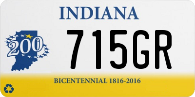 IN license plate 715GR