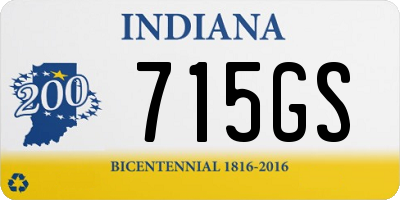 IN license plate 715GS