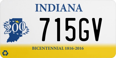 IN license plate 715GV