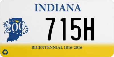 IN license plate 715H