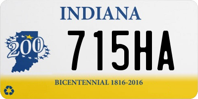 IN license plate 715HA