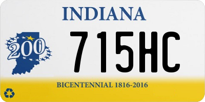 IN license plate 715HC