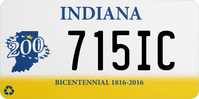 IN license plate 715IC