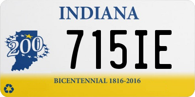 IN license plate 715IE