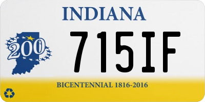 IN license plate 715IF