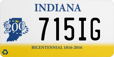 IN license plate 715IG