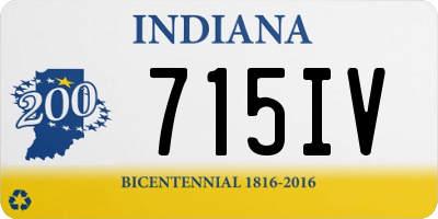 IN license plate 715IV