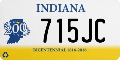 IN license plate 715JC