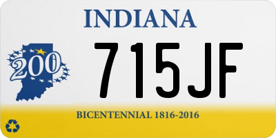 IN license plate 715JF