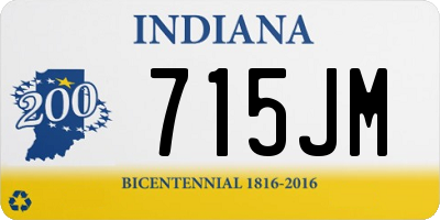 IN license plate 715JM