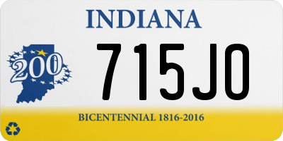 IN license plate 715JO