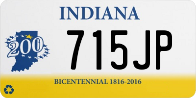 IN license plate 715JP