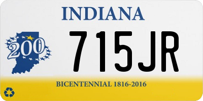 IN license plate 715JR