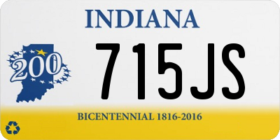 IN license plate 715JS